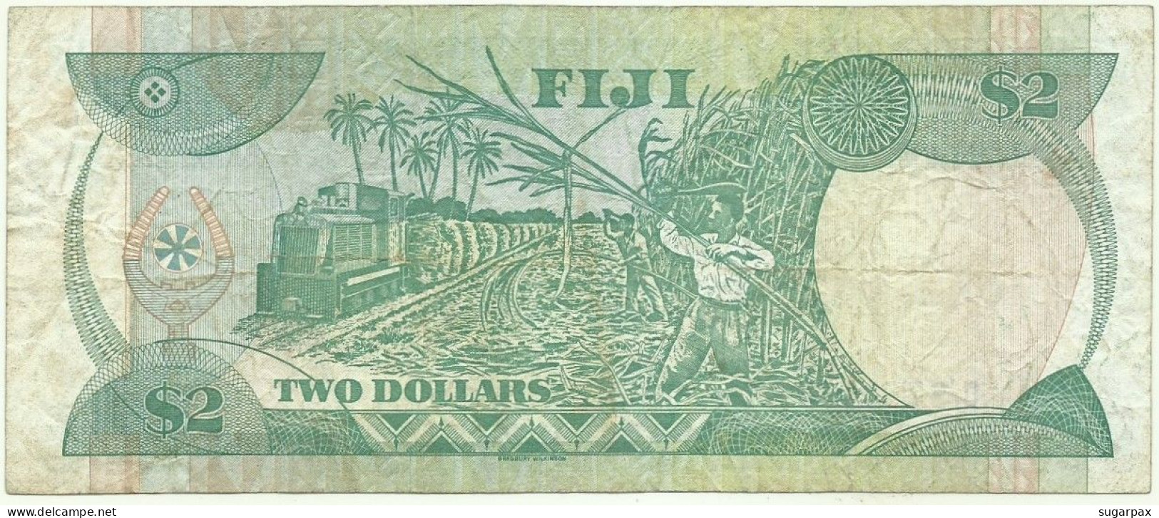 Fiji - 2 Dollars - ND ( 1988 ) - Pick: 87 - Serie D/9 - Fidji