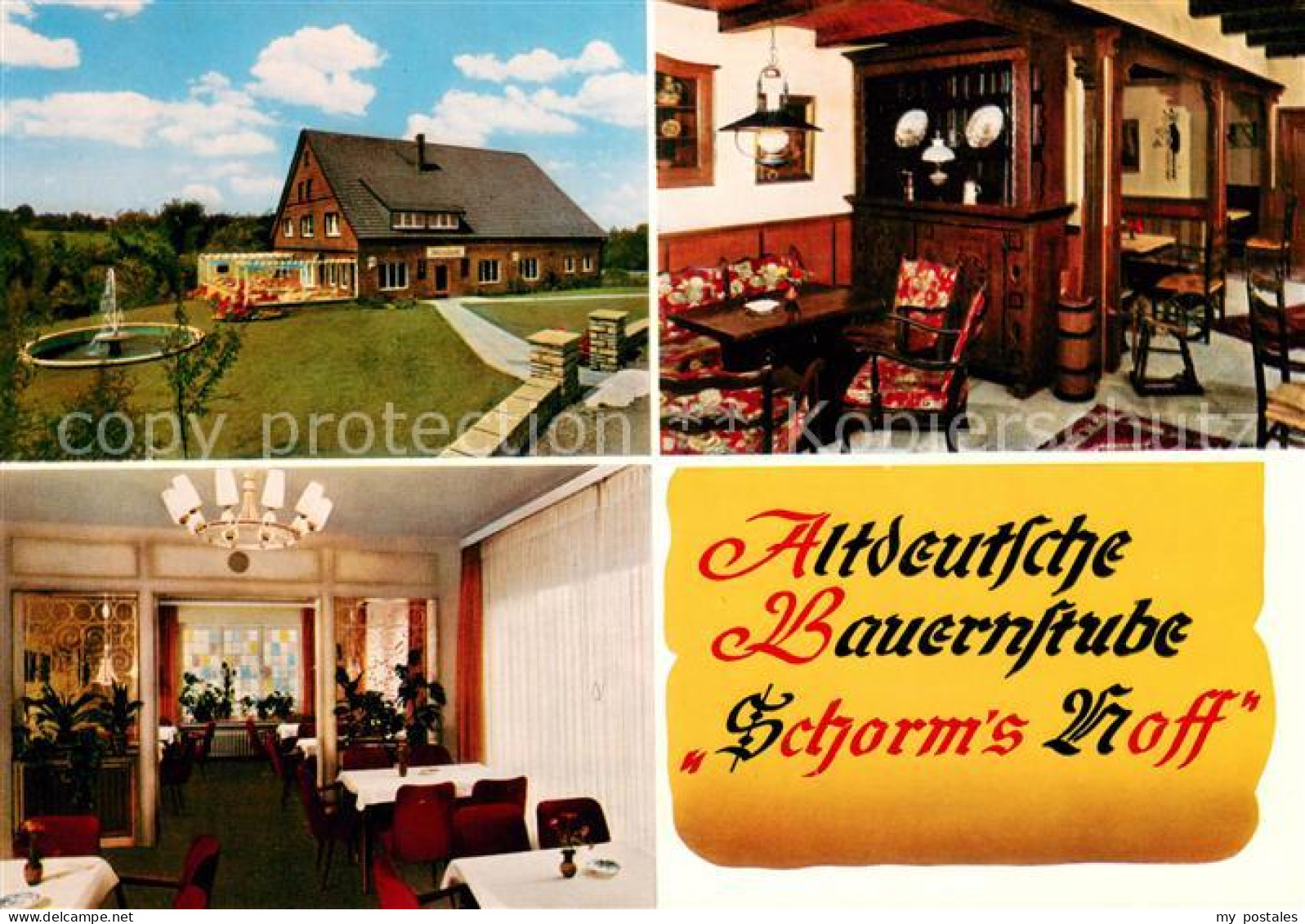 73660958 Lohe Bad Oeynhausen Cafe Restaurant Schorm's Hoff Altdeutsche Bauernstu - Bad Oeynhausen