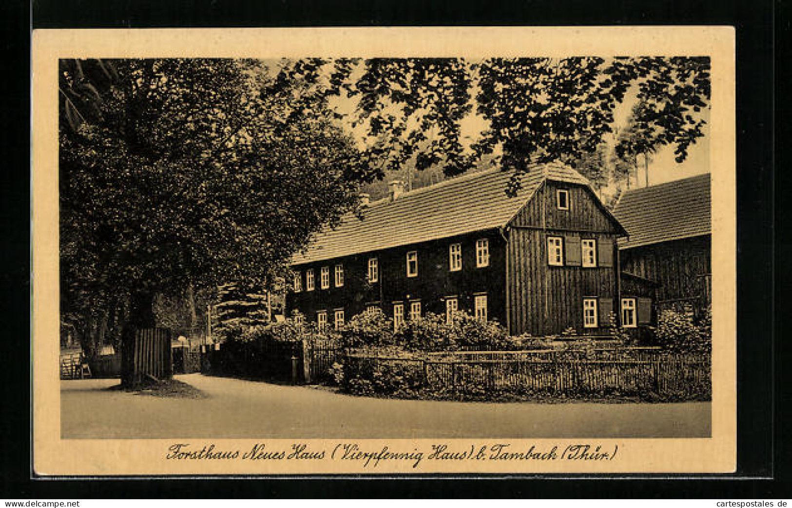 AK Tambach / Thür., Forsthaus Neues Haus, Vierpfennig Haus  - Chasse