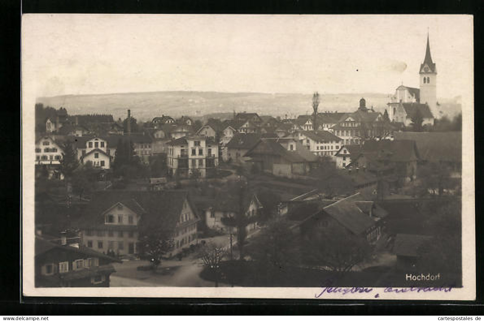 AK Hochdorf, Ortsansicht Aus Der Vogelschau  - Hochdorf