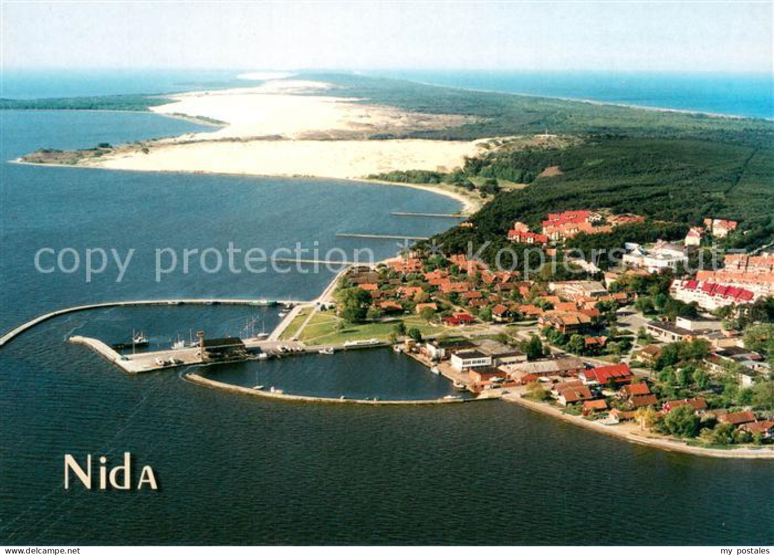 73660813 Nida Fliegeraufnahme Nida - Litouwen
