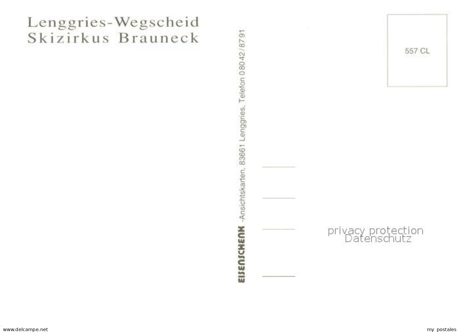 73660728 Wegscheid Lenggries Skizirkus Brauneck Draxl Skilifte Details Wegscheid - Lenggries