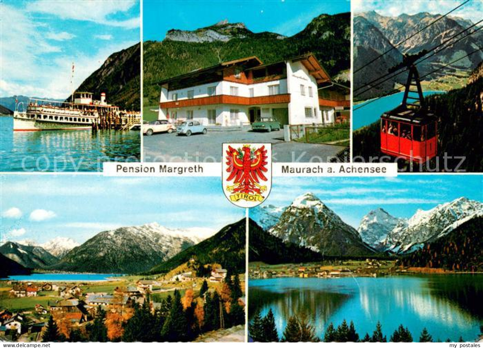73660723 Maurach Achensee Pension Margreth Fahrgastschiff Gondelbahn Panorama Ma - Altri & Non Classificati