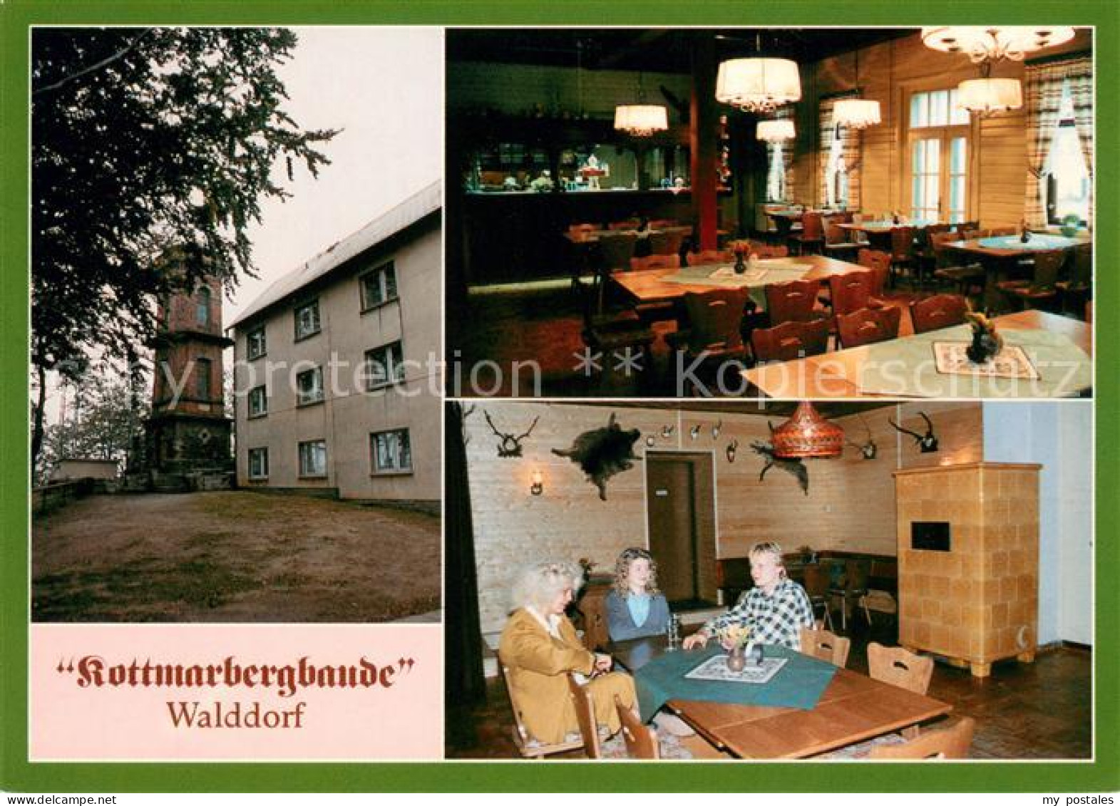 73660604 Walddorf Sachsen Ausflugsgaststaette Kottmarbergbaude Gastraum Aussicht - Andere & Zonder Classificatie
