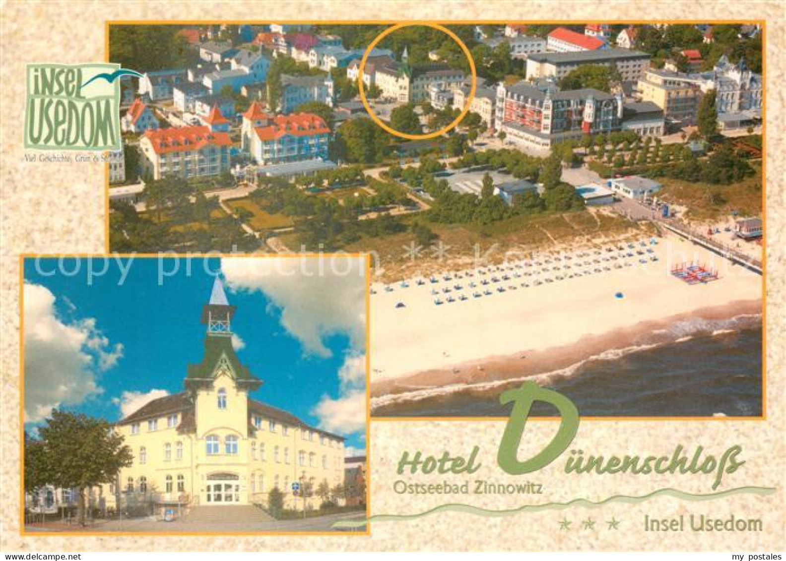 73660407 Zinnowitz Ostseebad Hotel Duenenschloss Strand Fliegeraufnahme Zinnowit - Zinnowitz