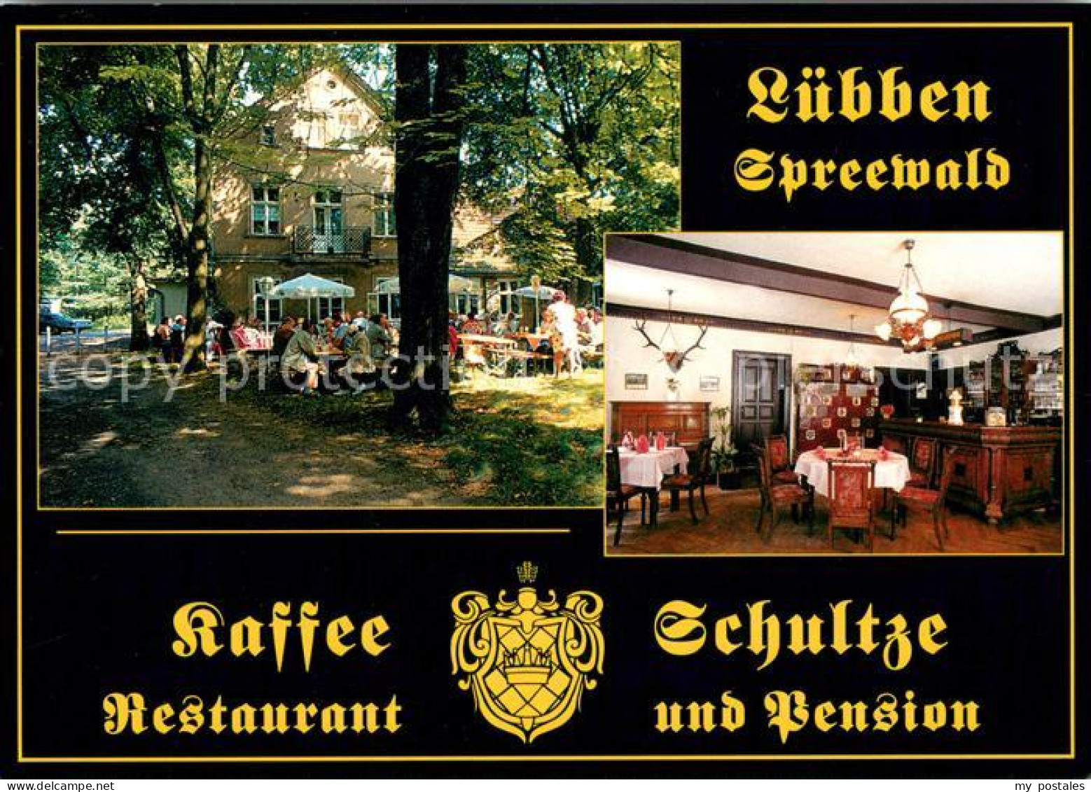 73660404 Luebben Spreewald Kaffee Restaurant Pension Schultze Biergarten Luebben - Luebben (Spreewald)