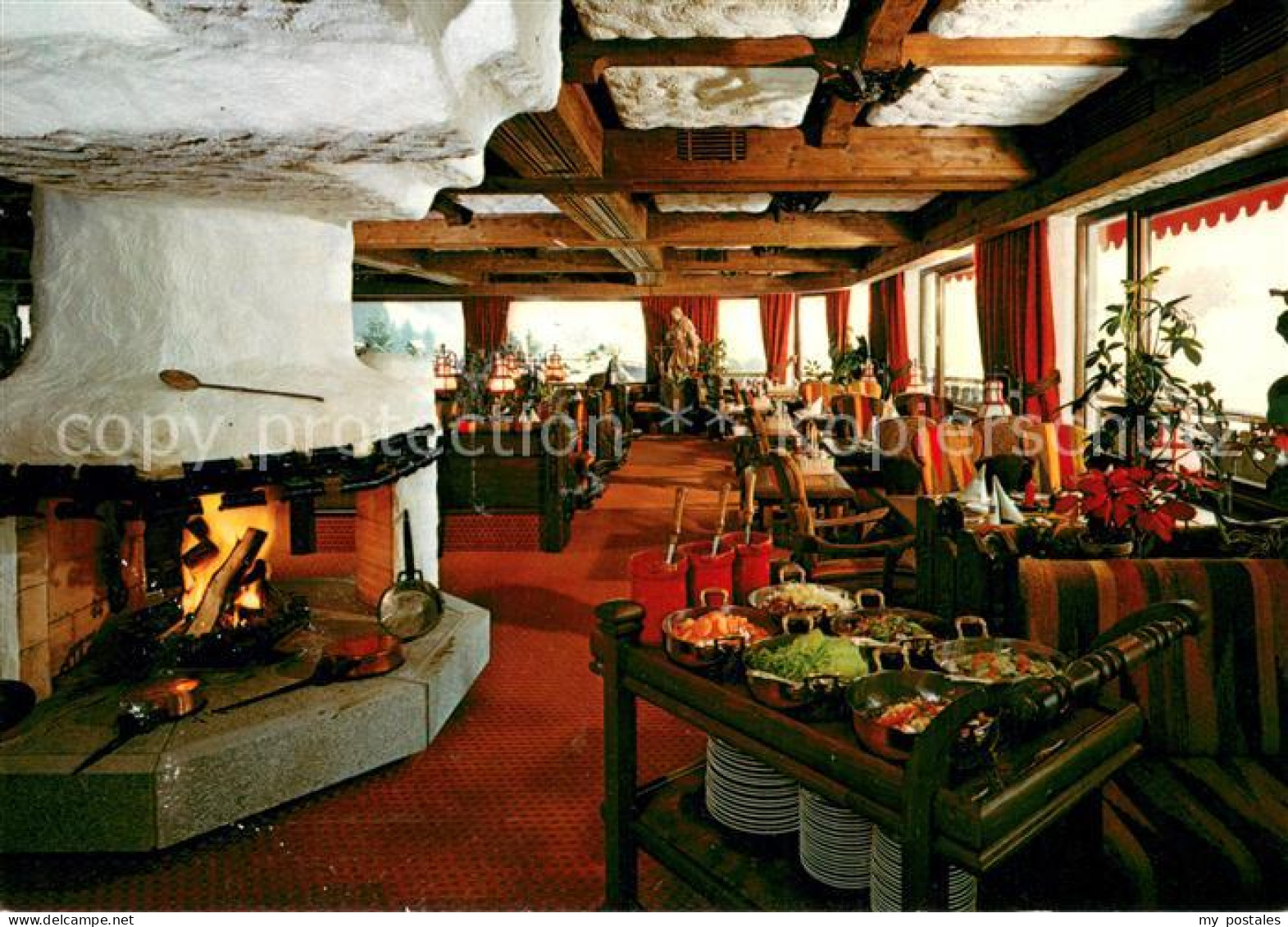 73660397 Mitteltal Schwarzwald Kurhotel Restaurant Kamin Mitteltal Schwarzwald - Baiersbronn