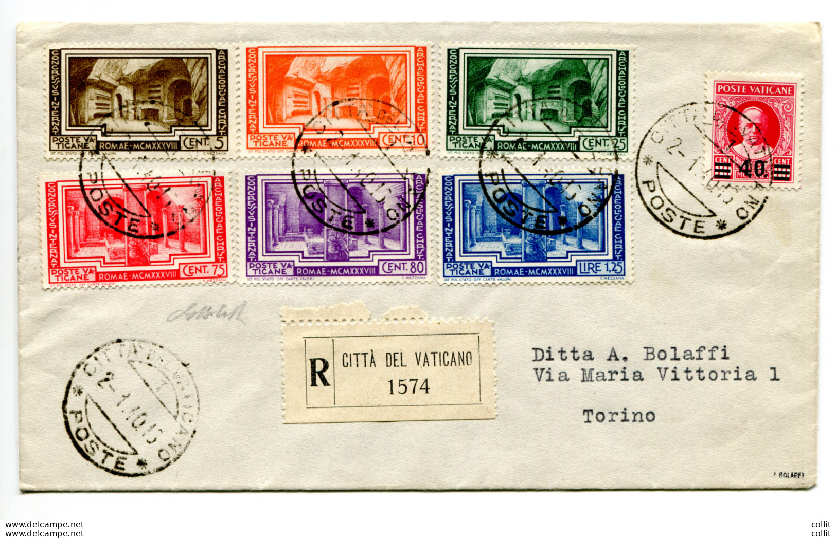 Archeologia Serie Completa + Cent. 40 Provvisoria Su Busta - Unused Stamps