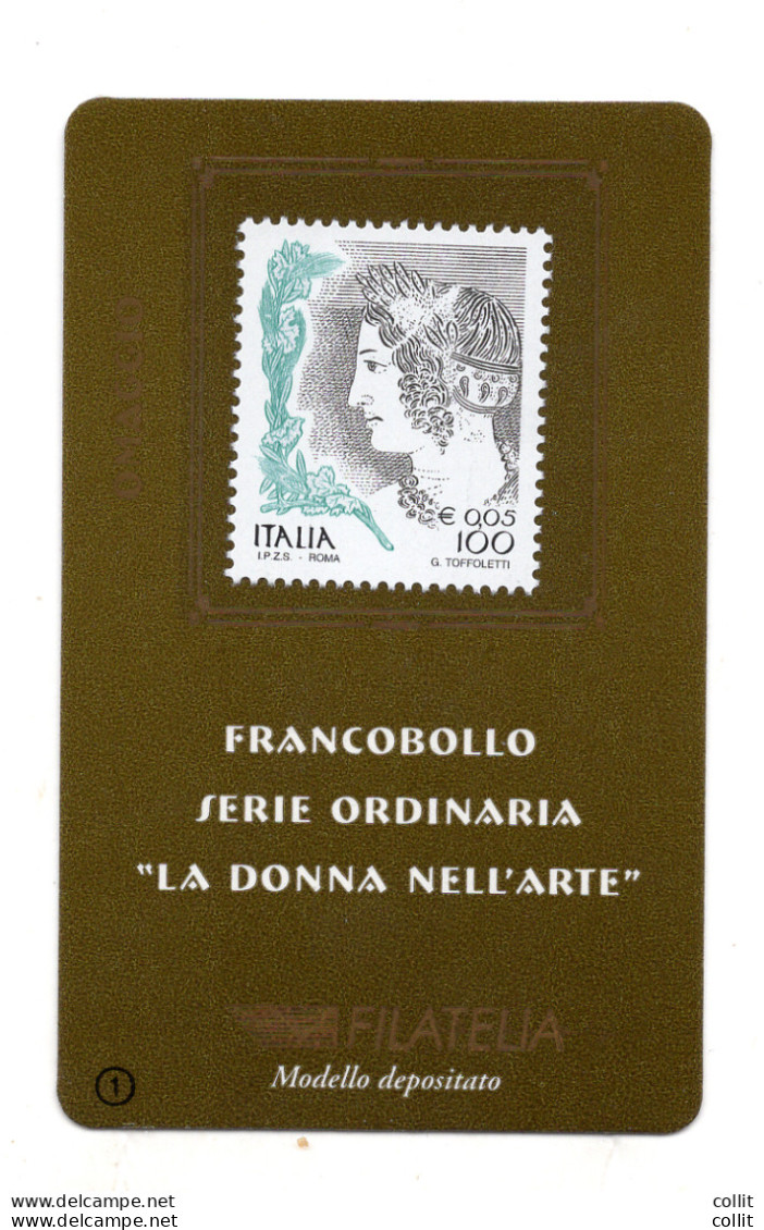 1999 La Prima Tessera Filatelica - Donna Nell'arte € 0,05 - OMAGGIO - Presentation Packs