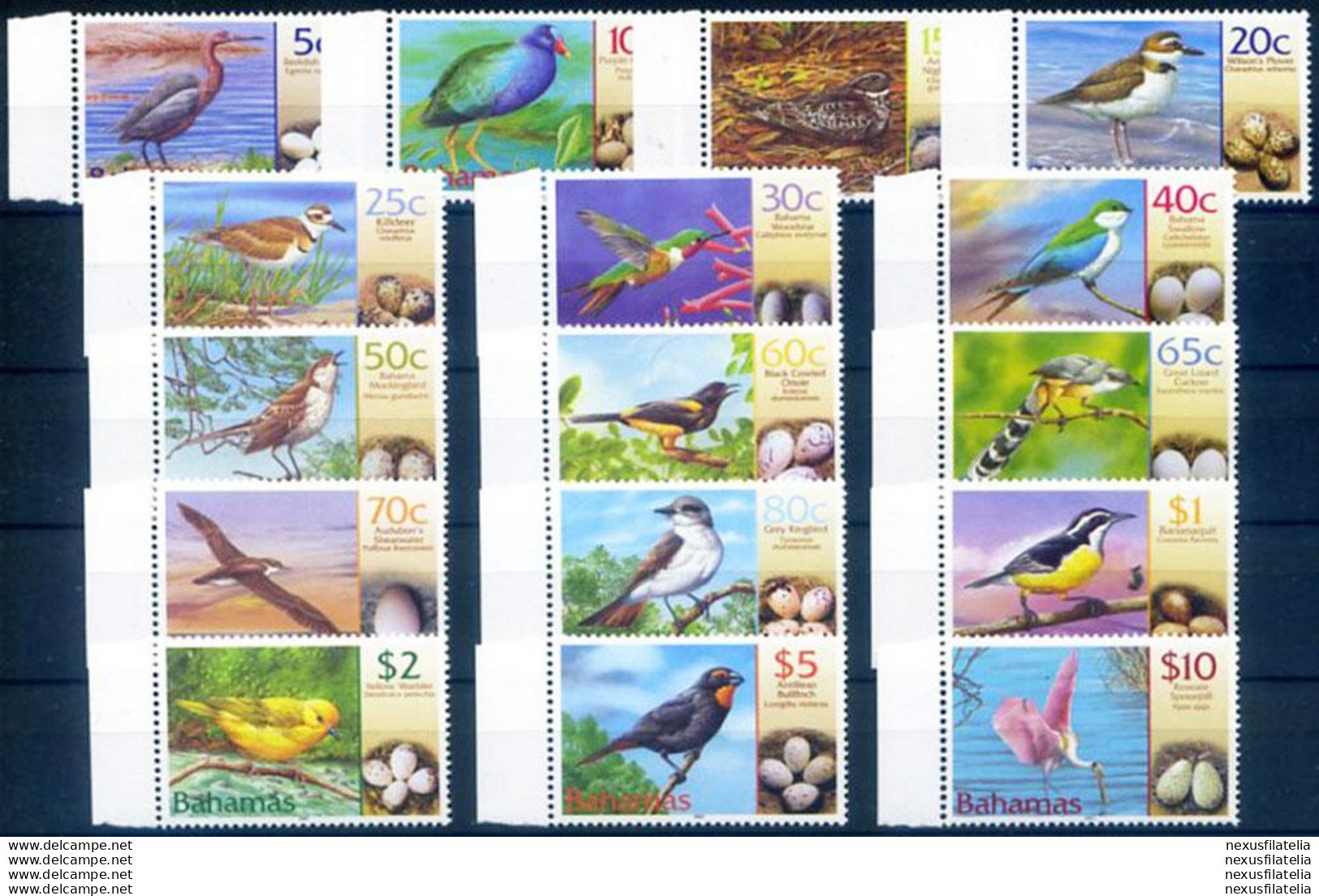 Definitiva. Fauna. Uccelli 2001. - Bahamas (1973-...)