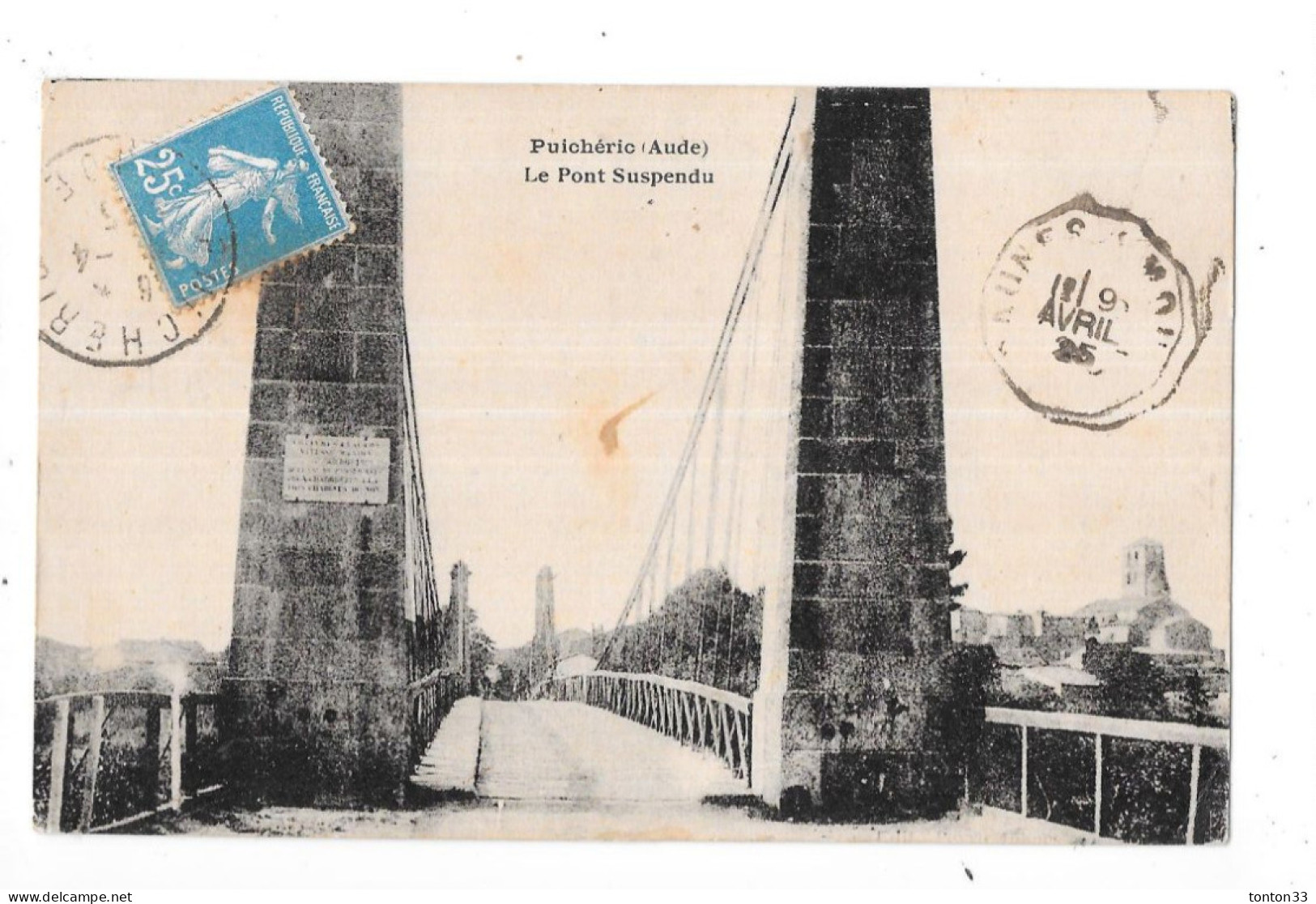 PUICHERIC - 11 - Le Pont Suspendu - TOUL 4 - - Andere & Zonder Classificatie