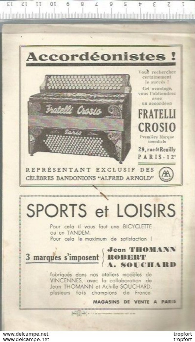 CC // Vintage // Old French Program // Rare Feuillet PROGRAMME Bal HALLES Numéroté Exhibition Boxe / Prestidigitateur - Programs