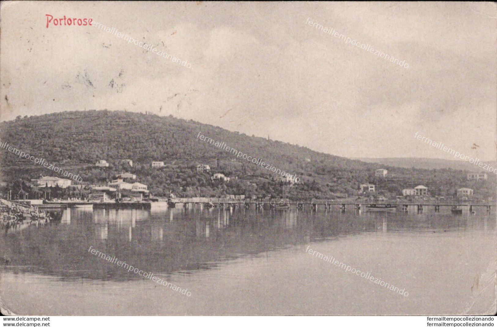 Ah252 Cartolina Portorose 1918 Slovenia - Other & Unclassified