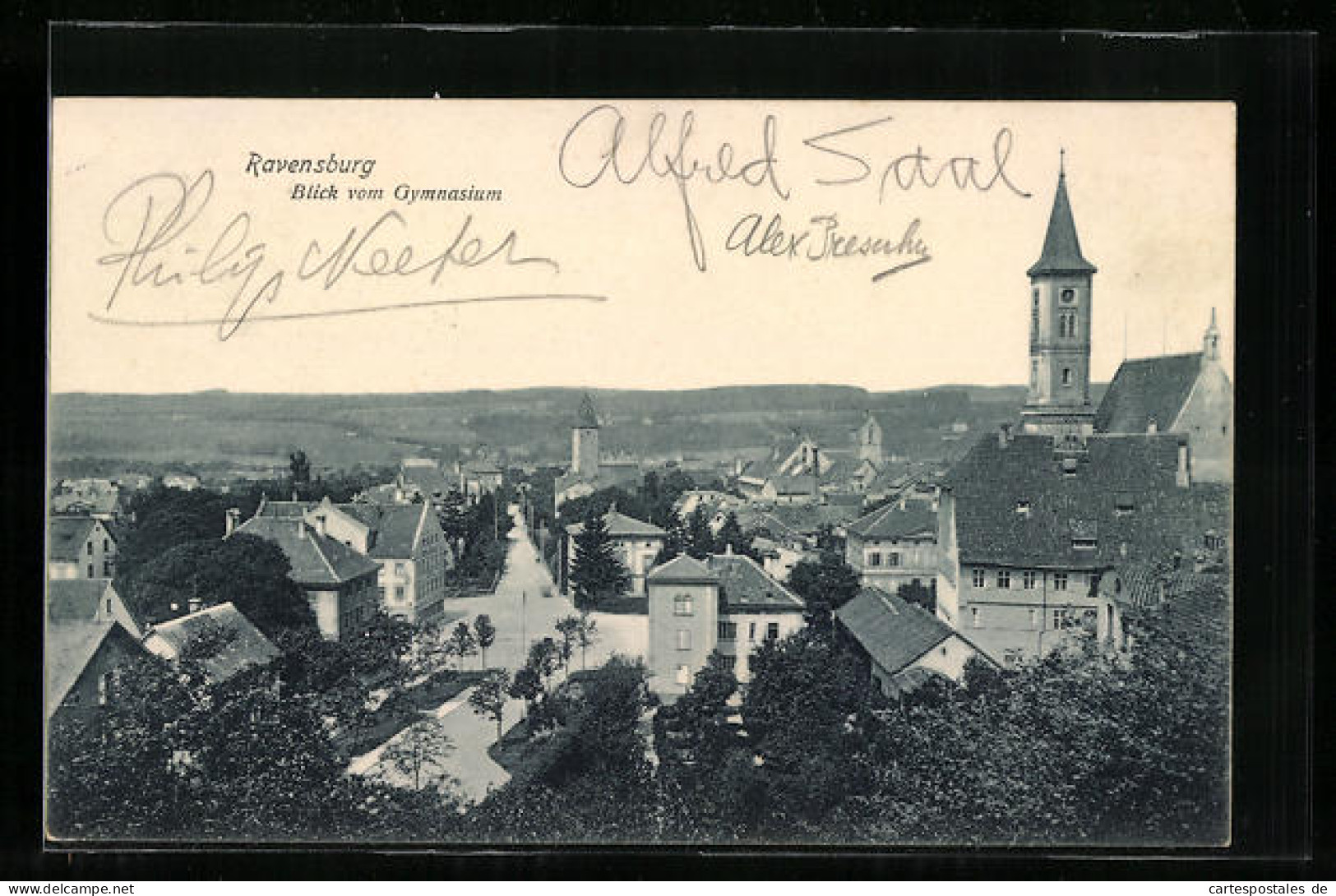 AK Ravensburg, Blick Vom Gymnasium  - Ravensburg