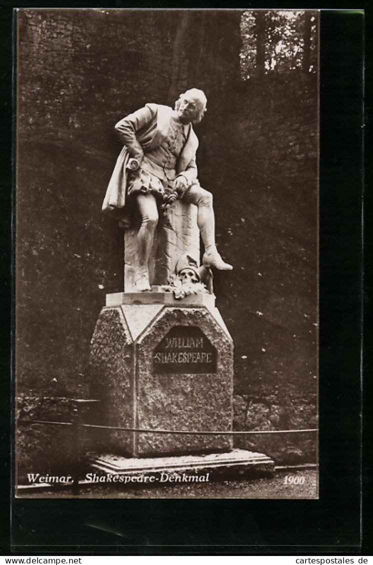 AK Weimar, Shakespeare-Denkmal  - Weimar