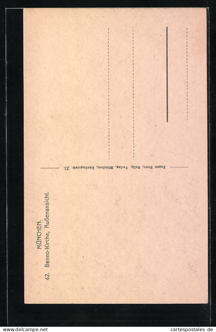 AK München, Aussenansicht Der Benno-Kirche  - Muenchen