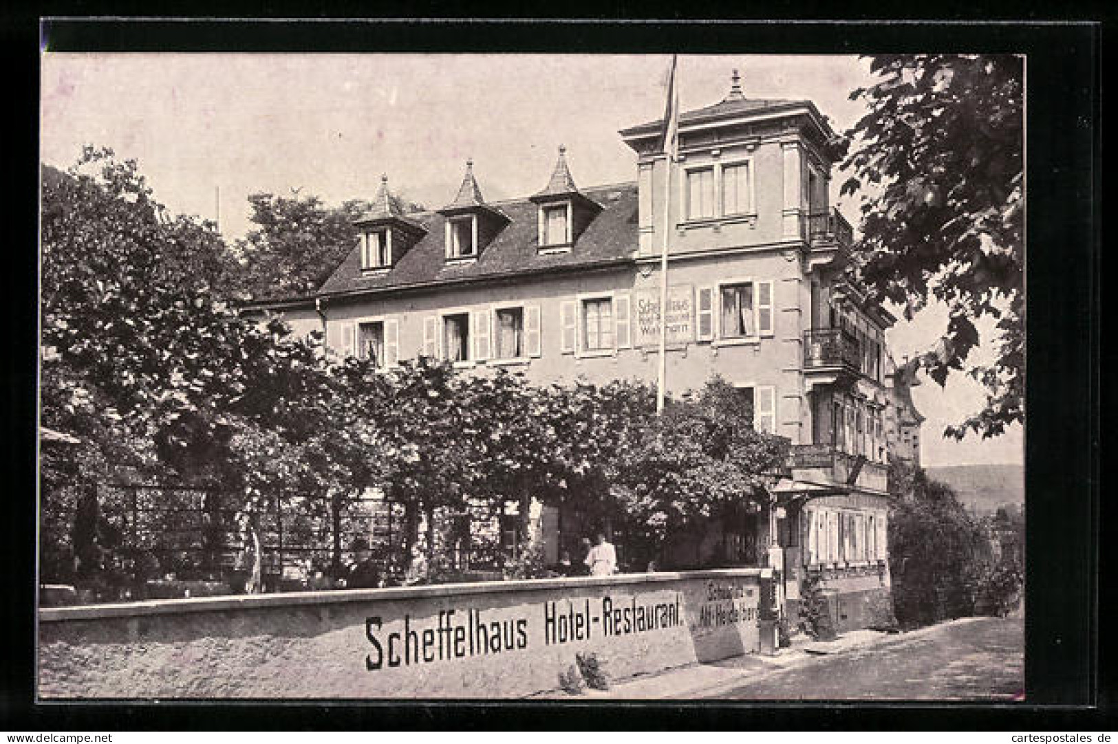 AK Heidelberg, Hotel-Restaurant Scheffelhaus Mit Garten  - Heidelberg