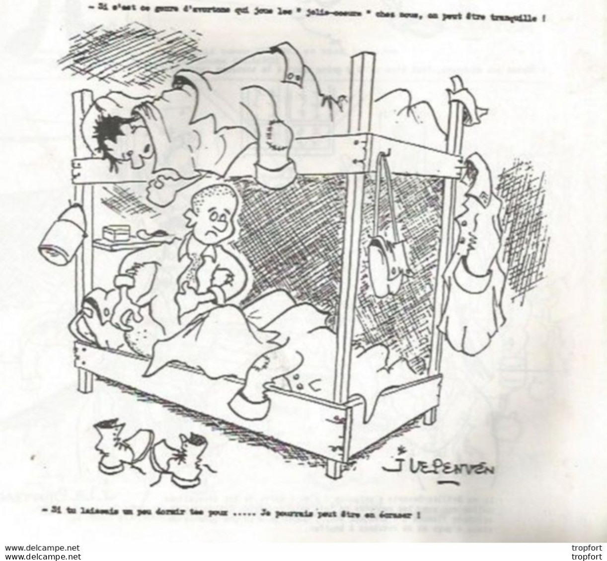 CA / Vintage / Revue LE DESSIN à Travers La CAPTIVITE Dessins Humoristiques .// BD Militaire Stalag 1.B // 24 Pages - Otros & Sin Clasificación