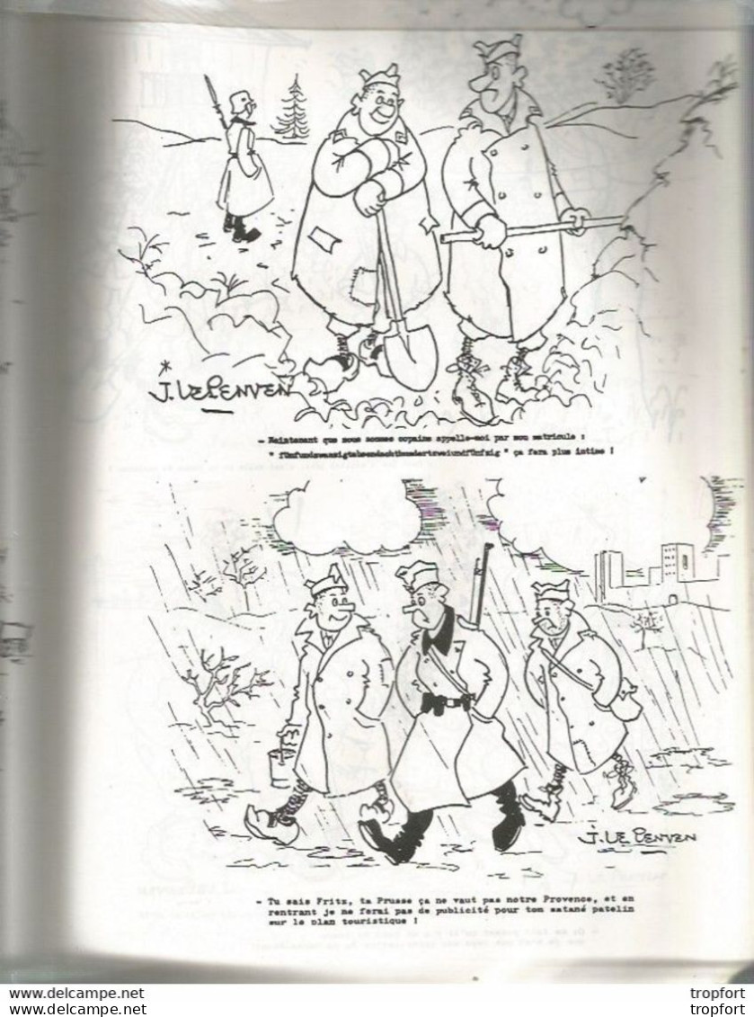 CA / Vintage / Revue LE DESSIN à travers la CAPTIVITE Dessins humoristiques .// BD militaire stalag 1.B // 24 Pages