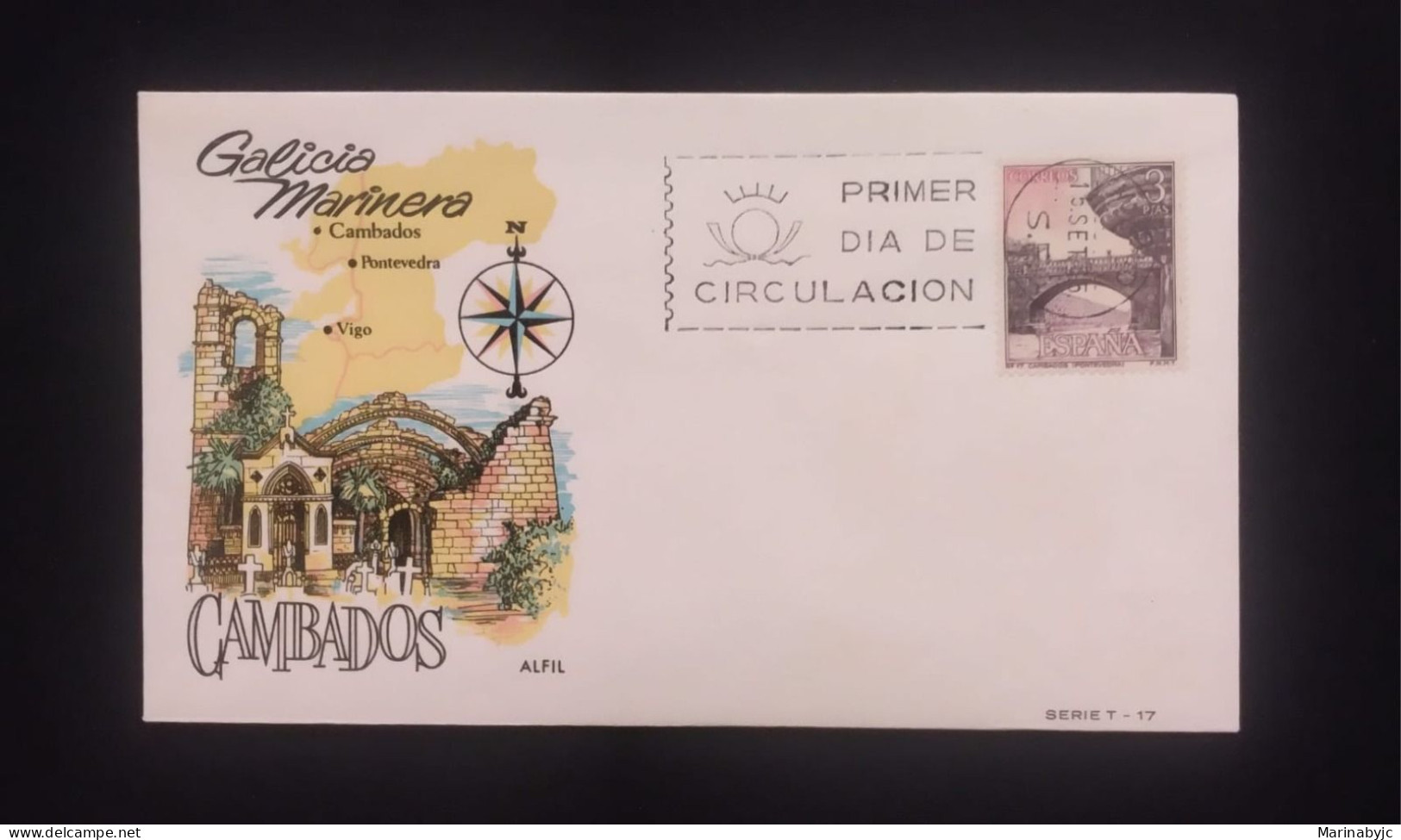) 1965, SPAIN, FDC, PAZO DE FEFIÑANES CAMBADOS PONTEVEDRA, XF - Pontevedra