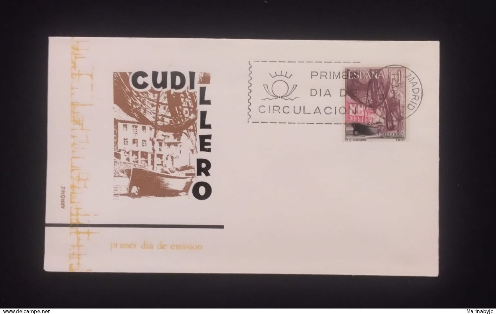 C) 1965, SPAIN, FDC, PORT OF CUDILLERO ASTURIAS, XF - Asturias (Oviedo)