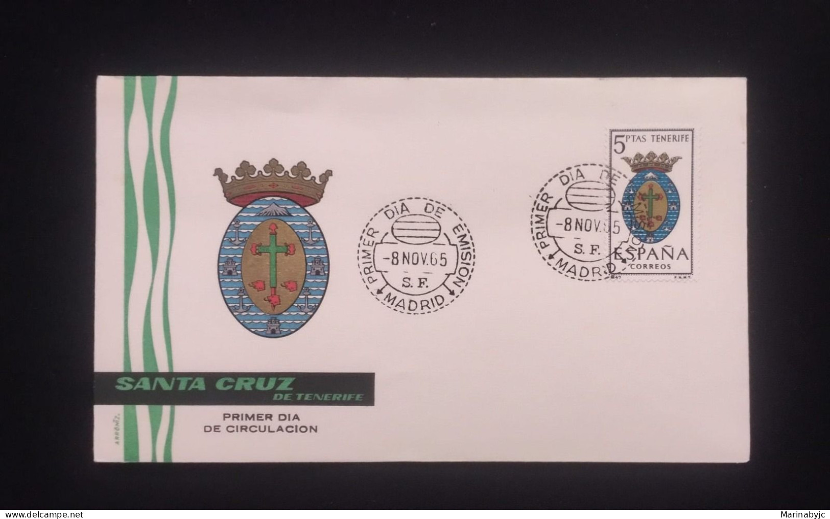 C) 1965, SPAIN, FDC, SANTA CRUZ DE TENERIFE, XF - Tenerife