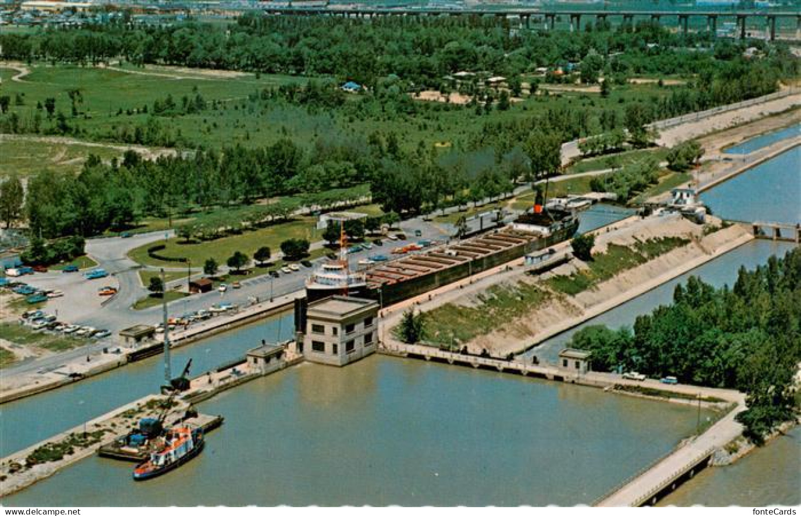 73949779 St_Catharines_Ontario_Canada Birds Eye View Of Lock No. 3 Of The Wellan - Unclassified