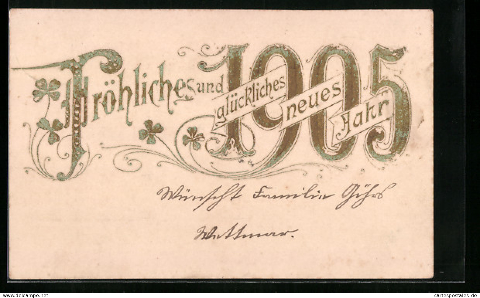 AK Fröhliches Und Glückliches Neues Jahr 1905  - Sonstige & Ohne Zuordnung
