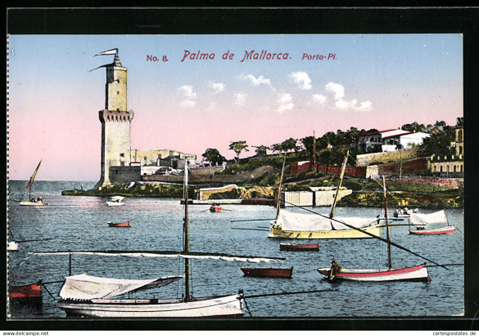 Postal Palma De Mallorca, Porto-Pi, Leuchtturm  - Palma De Mallorca