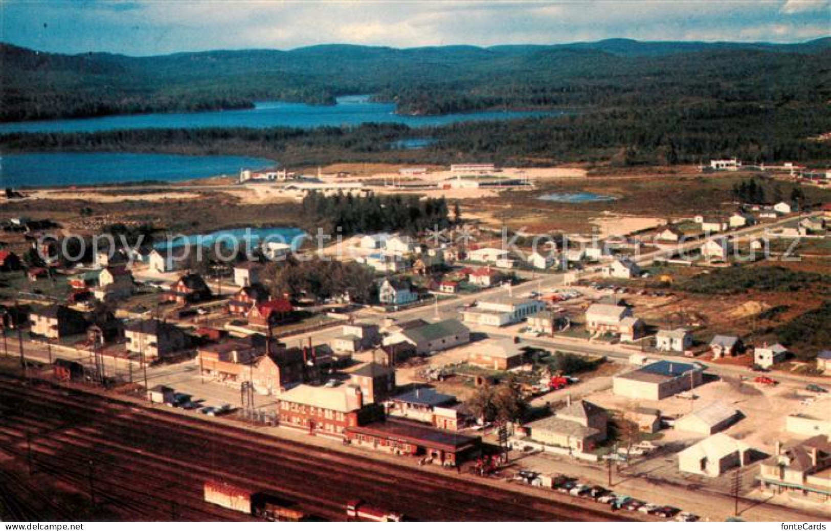 73816914 Ontario  Canada Birds Eye View Of White River  - Ohne Zuordnung