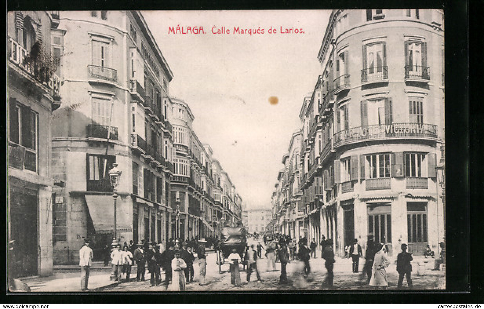 Postal Málaga, Calle Marqués De Larios  - Andere & Zonder Classificatie