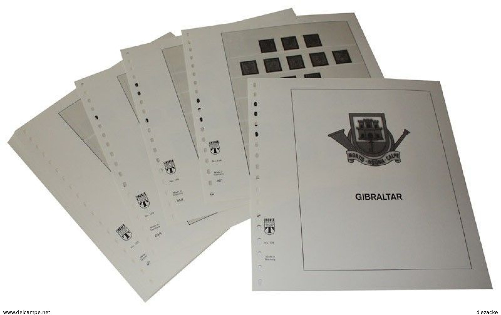 Lindner-T Gibraltar 1972-1984 Vordrucke 138A Neuware ( - Pre-printed Pages