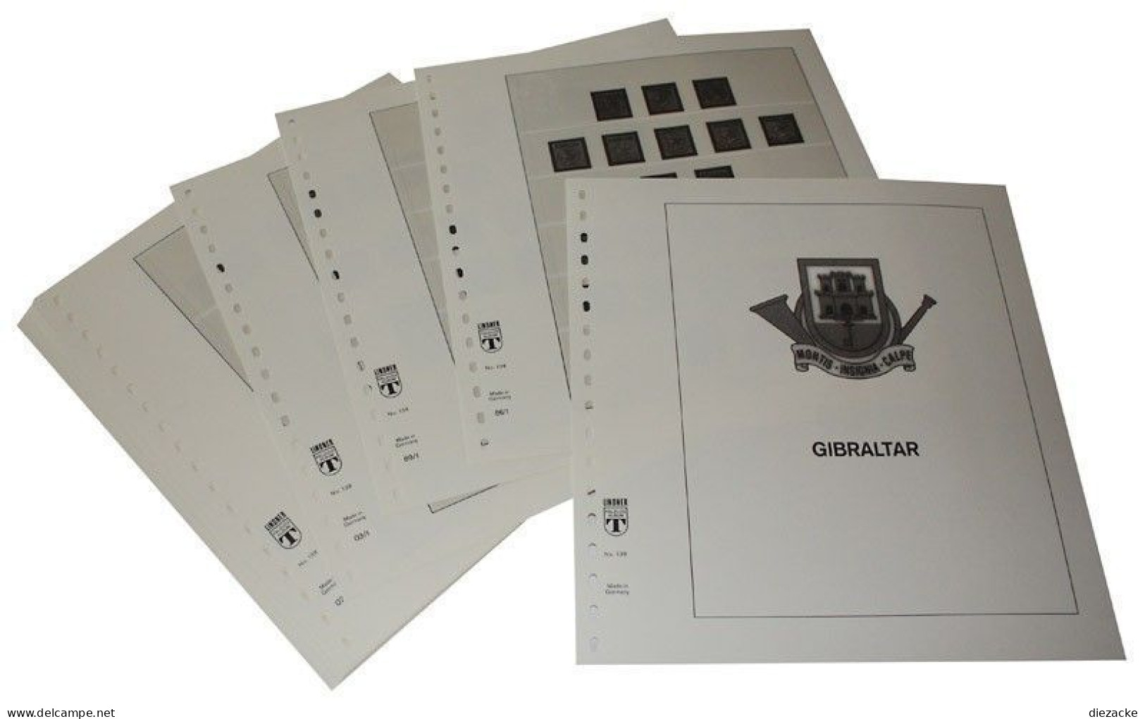 Lindner-T Gibraltar 2008-2014 Vordrucke 138-08 Neuware ( - Pre-printed Pages
