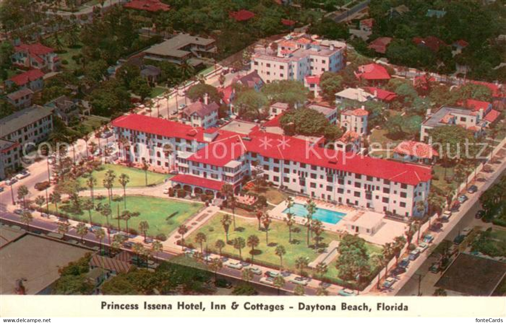 73667379 Daytona_Beach Princess Issena Hotel Inn And Cottages Air View - Other & Unclassified