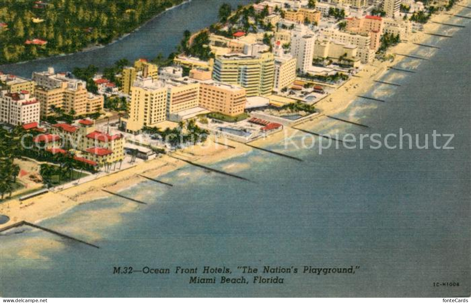 73667378 Miami_Beach Ocean Front Hotels The Nations Playground Air View - Andere & Zonder Classificatie