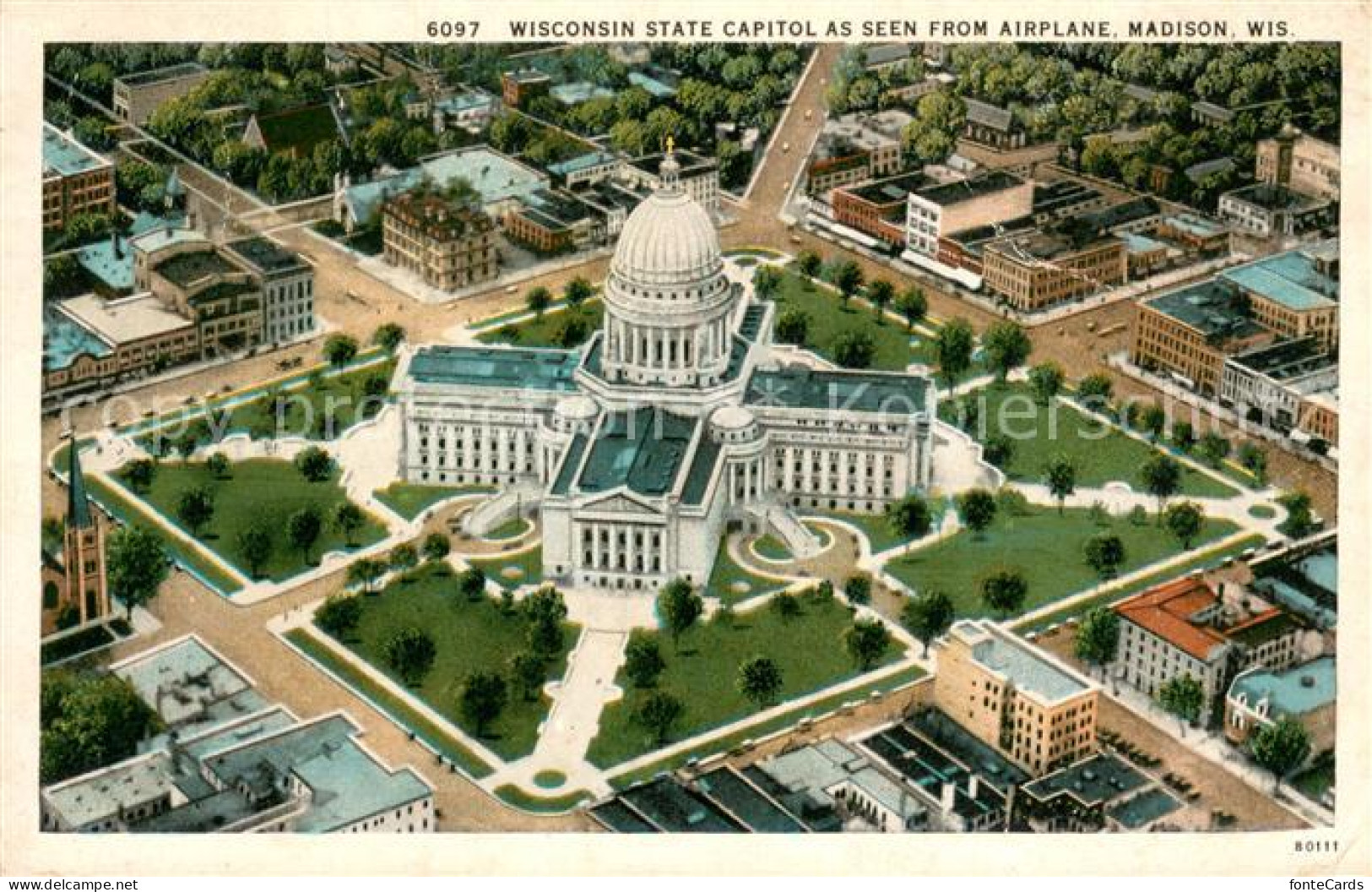 73667239 Madison_Wisconsin Wisconsin State Capitol As Seen From Airplane - Other & Unclassified
