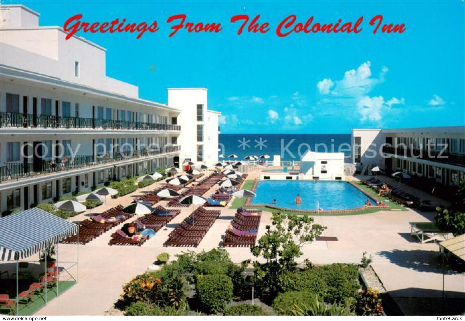 73661876 Miami_Beach Motel Colonial Inn Swimming Pool Atlantic Ocean - Otros & Sin Clasificación