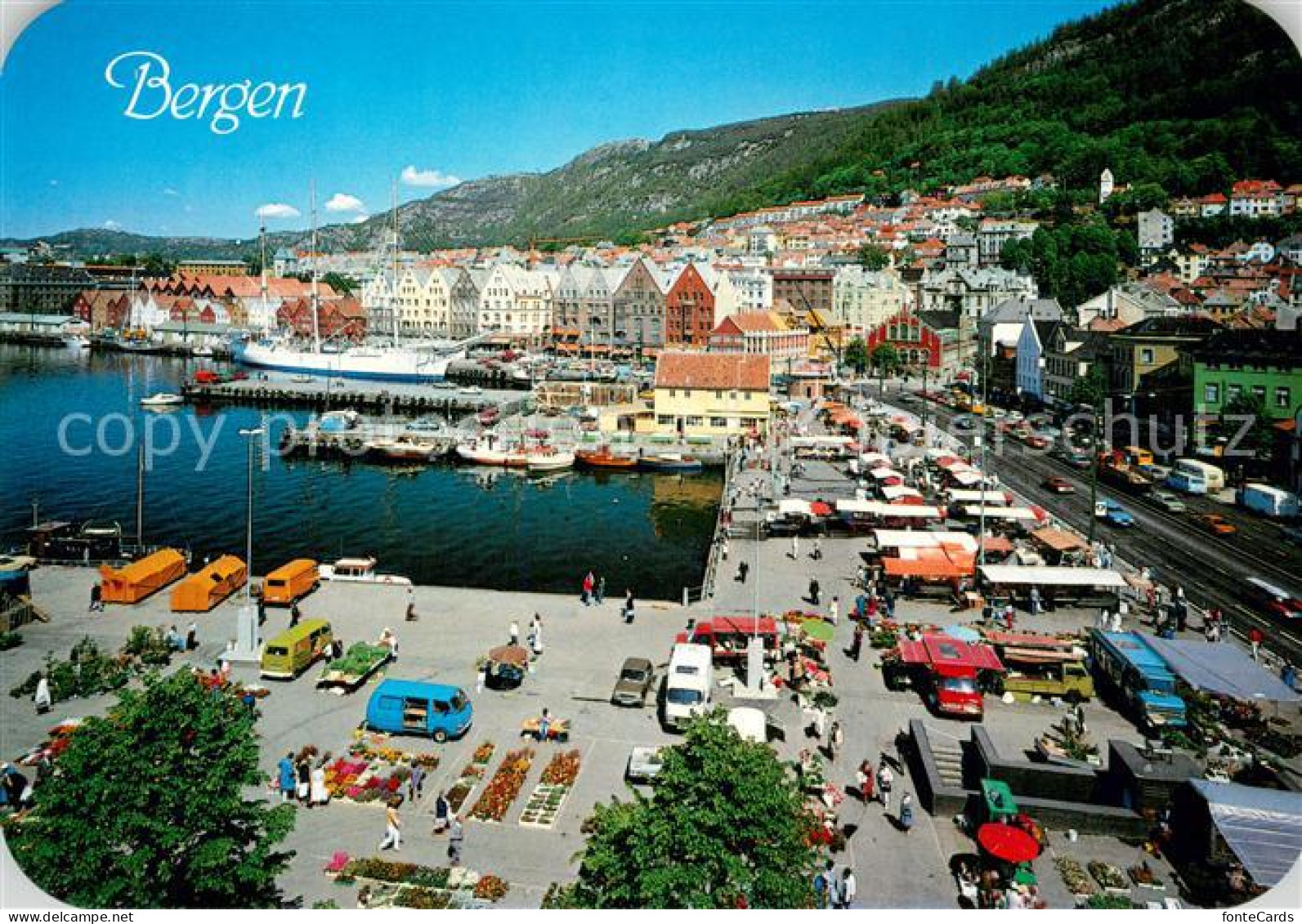 73661280 Bergen Norwegen Fischmarkt Bergen Norwegen - Norway