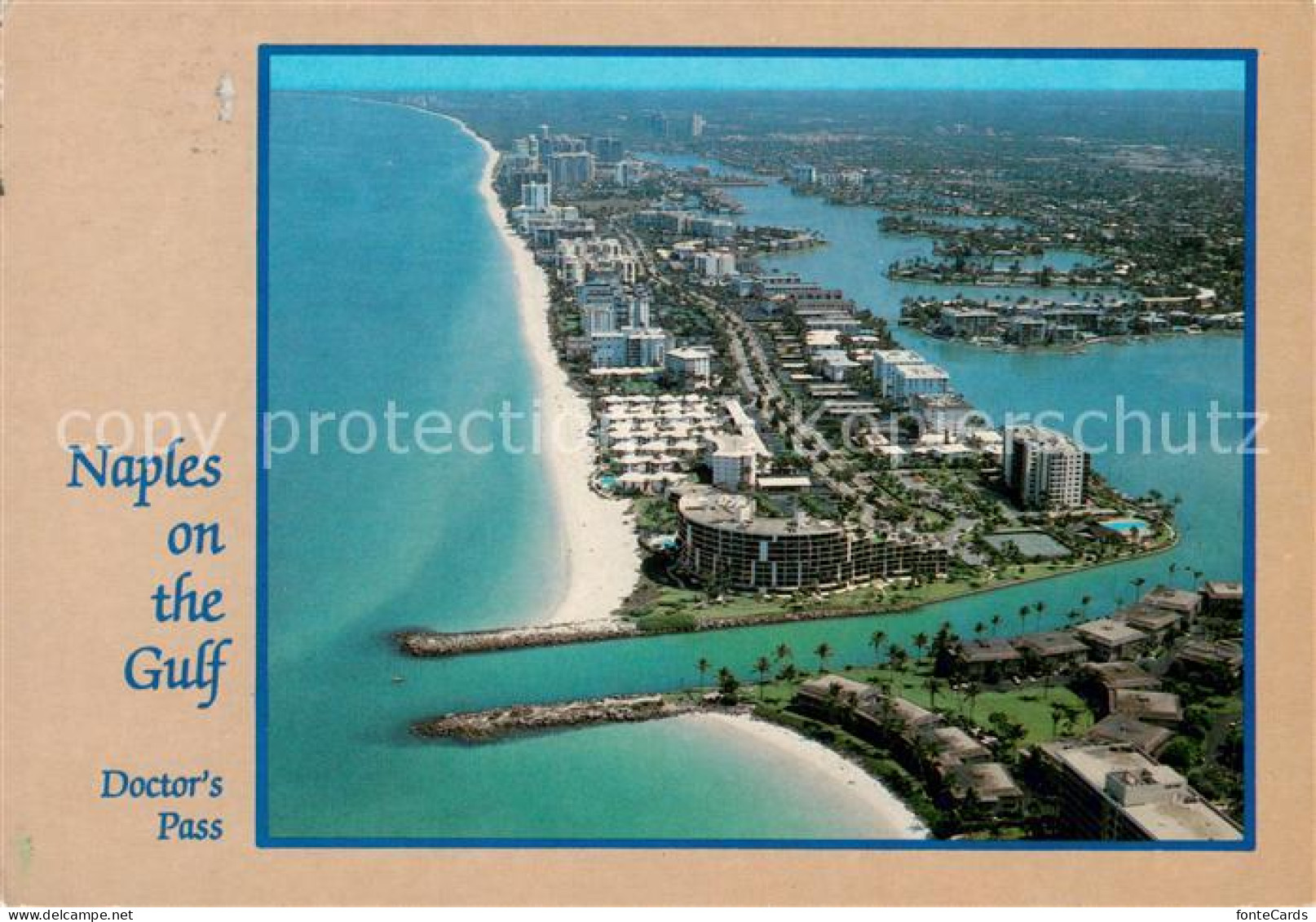 73661238 Naples_Florida Aerial Panoramic View Looking North From Doctors Pass - Autres & Non Classés