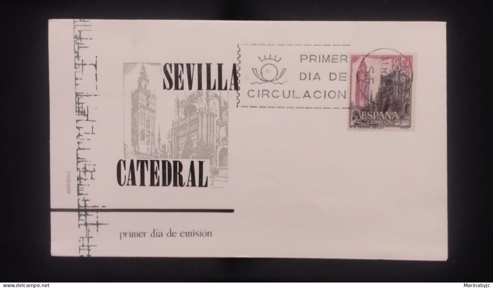 C) 1966, SPAIN FDC CATHEDRAL OF SEVILLE, XF - Sevilla (Siviglia)