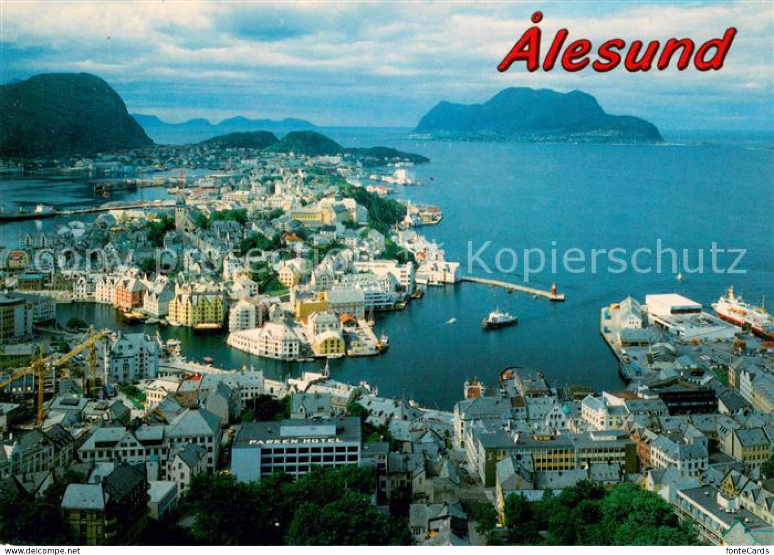 73660789 Alesund Fliegeraufnahme Alesund - Noorwegen