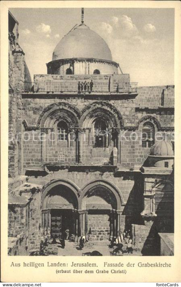 72128591 Jerusalem Yerushalayim Fassade Der Grabeskirche  - Israel