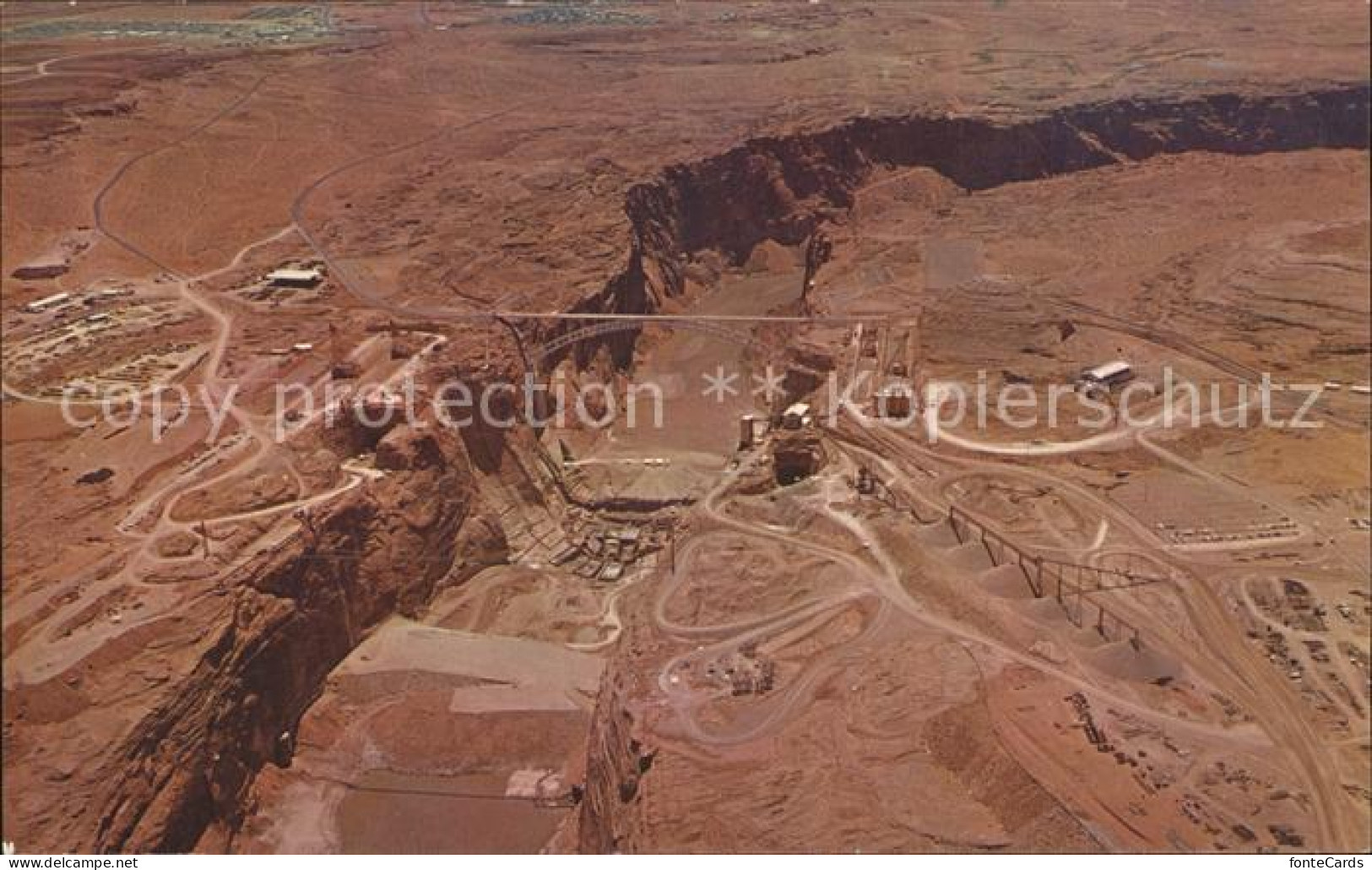 72124563 Arizona_US-State Glen Canyon Damsite Aerial View - Other & Unclassified