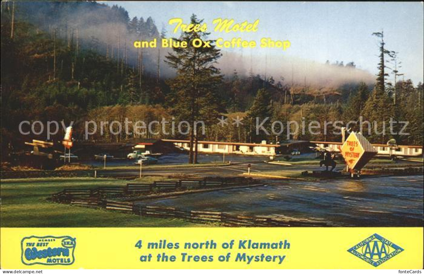 72124562 Klamath Trees Motel And Blue Ox Coffee Shop - Andere & Zonder Classificatie