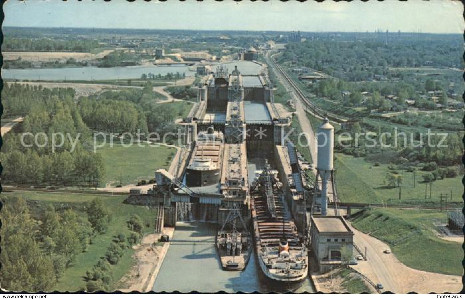 72124486 Thorold Welland City System Of St Lawrence Seaway Air View Thorold - Zonder Classificatie