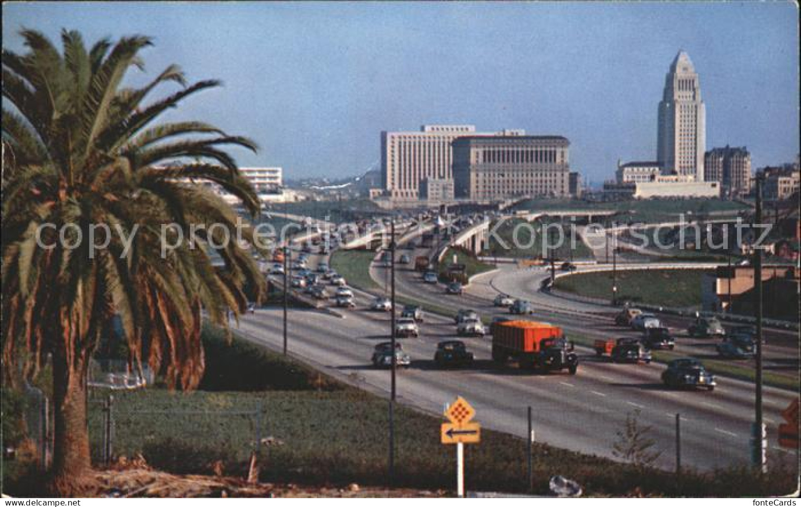 72124468 Hollywood California New Hollywood Freeway Linking Civic Center And The - Sonstige & Ohne Zuordnung