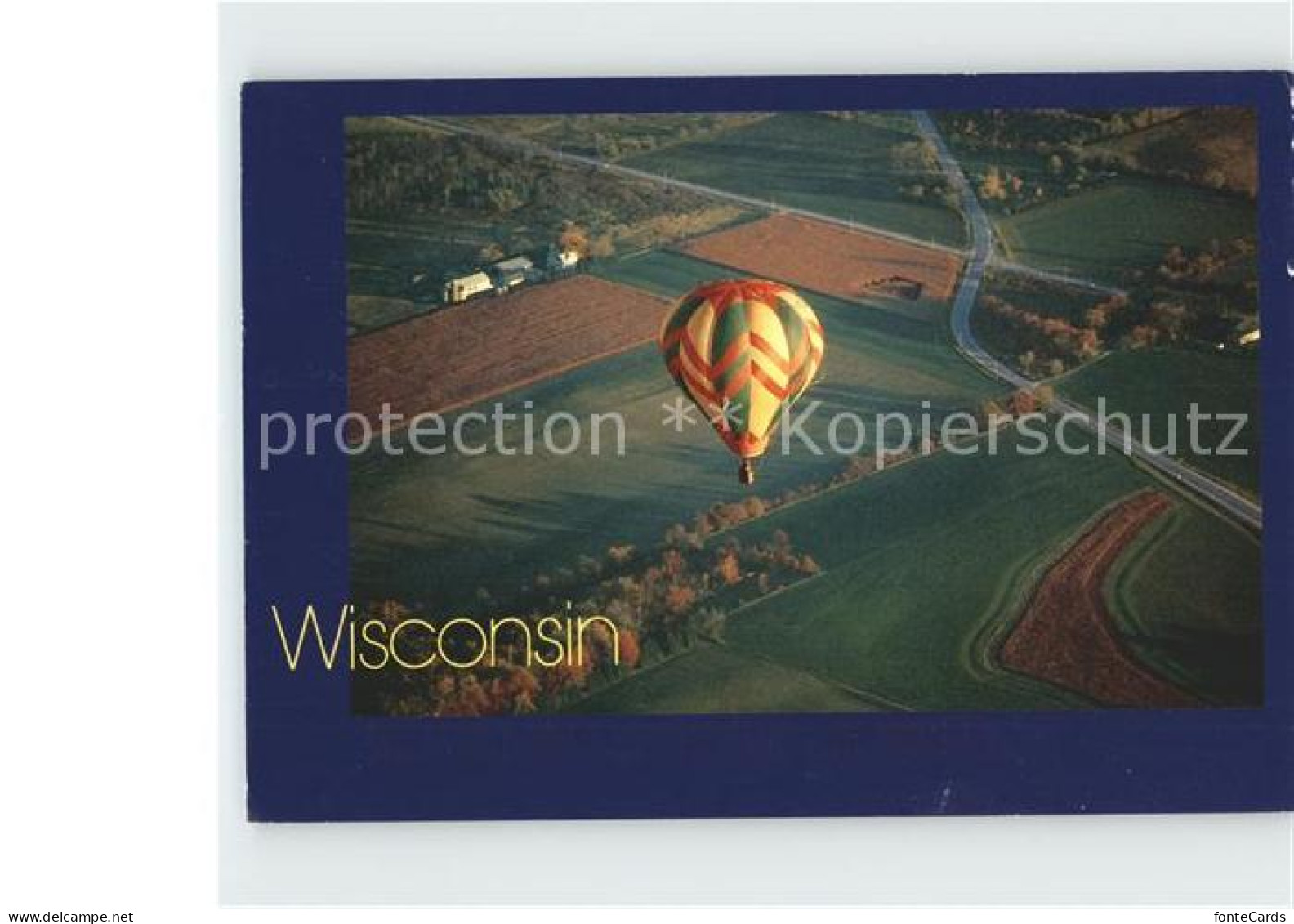 72110658 Wisconsin Heissluftballon Fliegeraufnahme United States - Andere & Zonder Classificatie