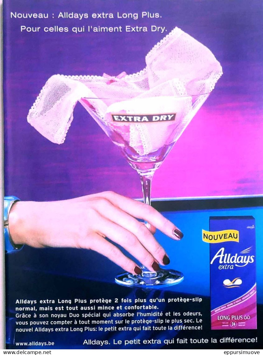 Publicité Papier  ALWAYS HYGIENE FEMME PROTECTION 2003 TS - Werbung