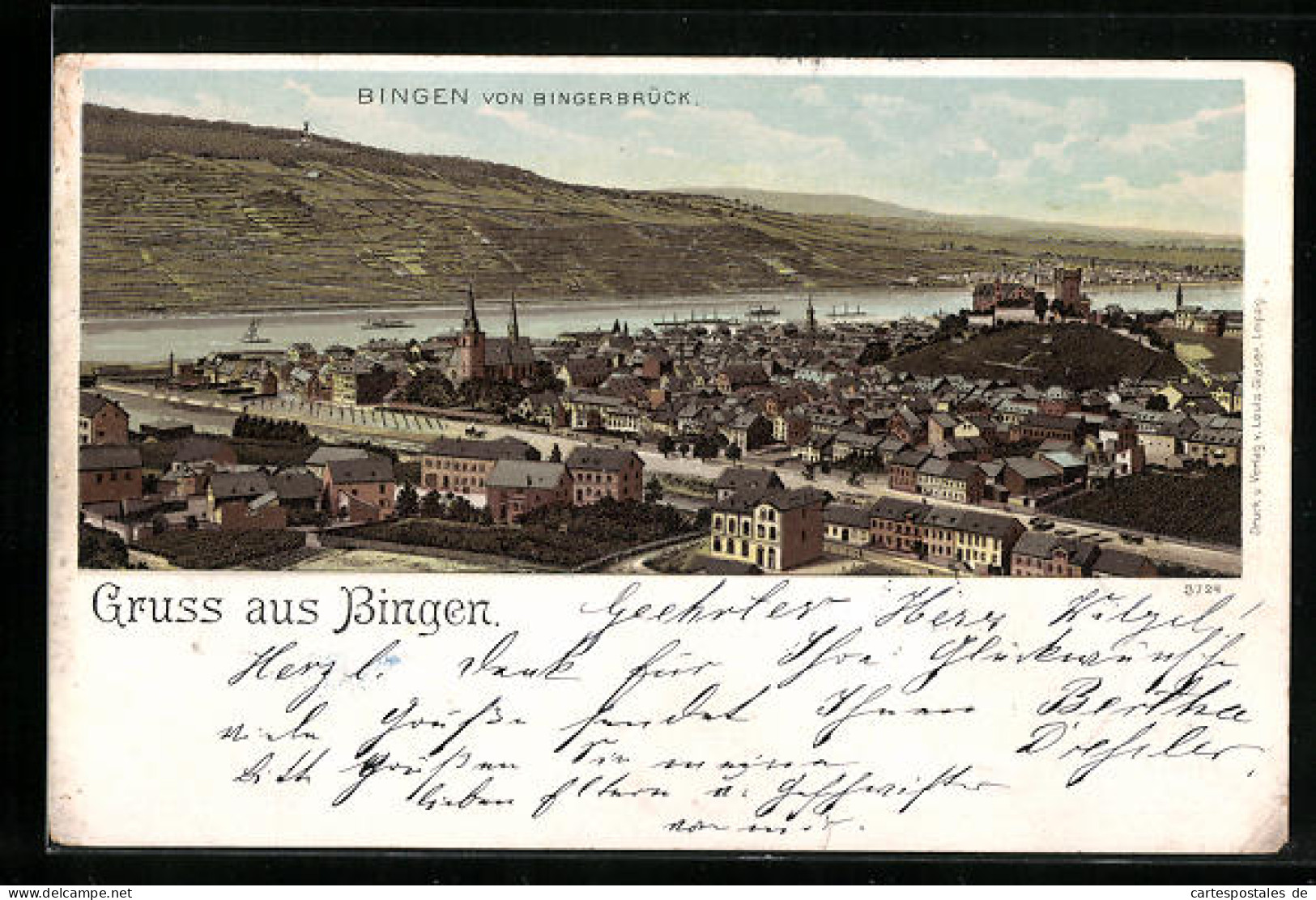 AK Bingen, Ortsansicht Von Bingerbrück Aus  - Bingen