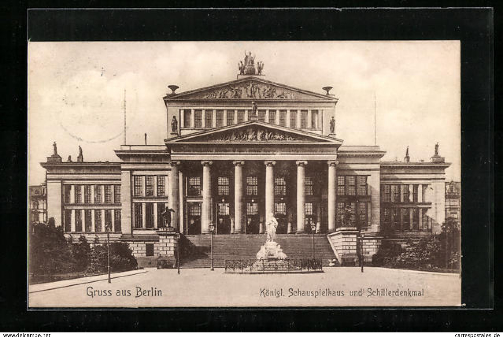 AK Berlin, Schauspielhaus Und Schillerdenkmal, Gendarmenmarkt  - Mitte